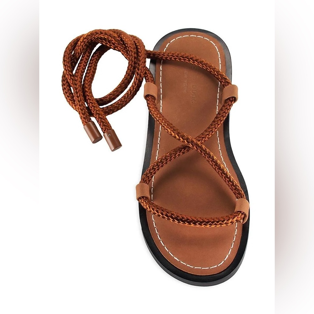 Rag & Bone Euc Infinity Infinity Sandal Brown Lea… - image 4